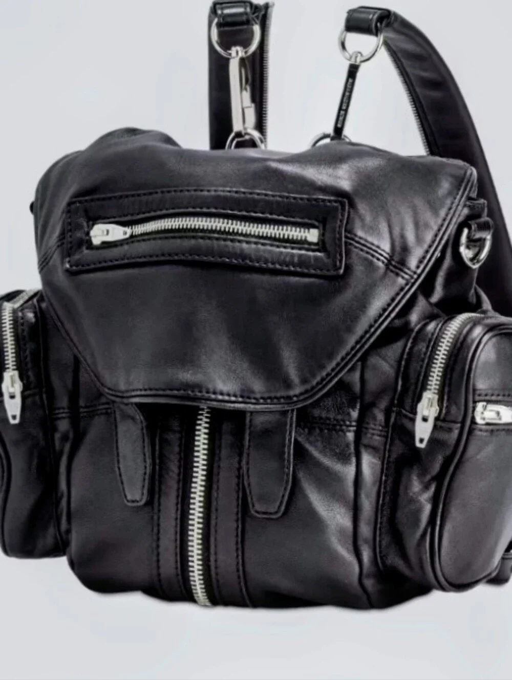 Alexander Wang Black Leather Marti Converible Backpack - Picture 12 of 15